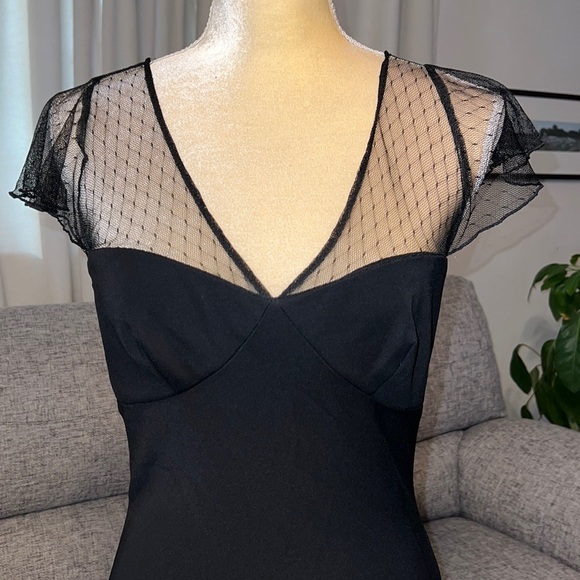 Moda International Black Lace Dress Size 8 - Picture 2 of 9